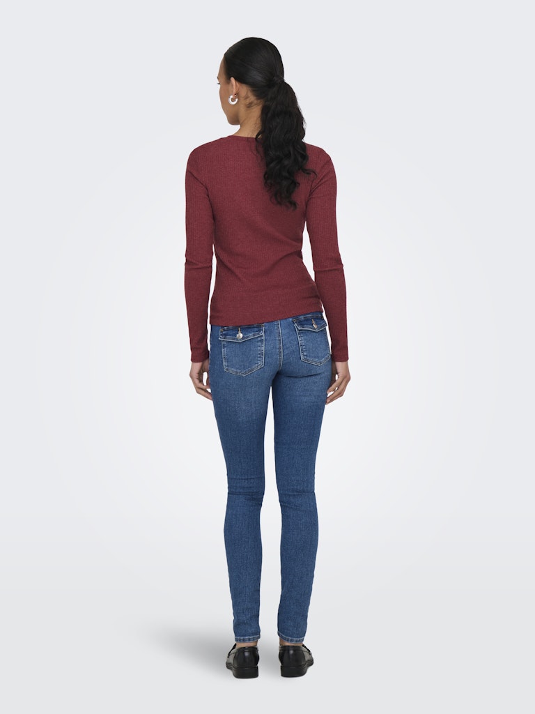 Only Damen Tops Cabernet/Melang