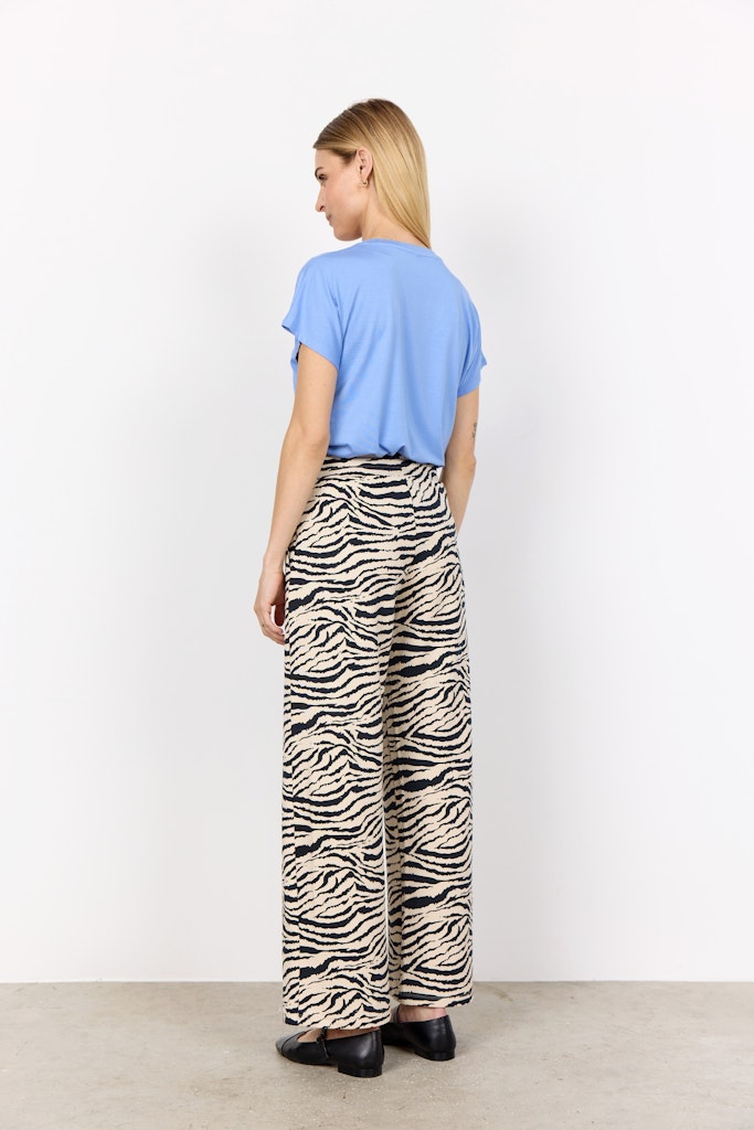 Soya Concept Damen Hosen Black Combi