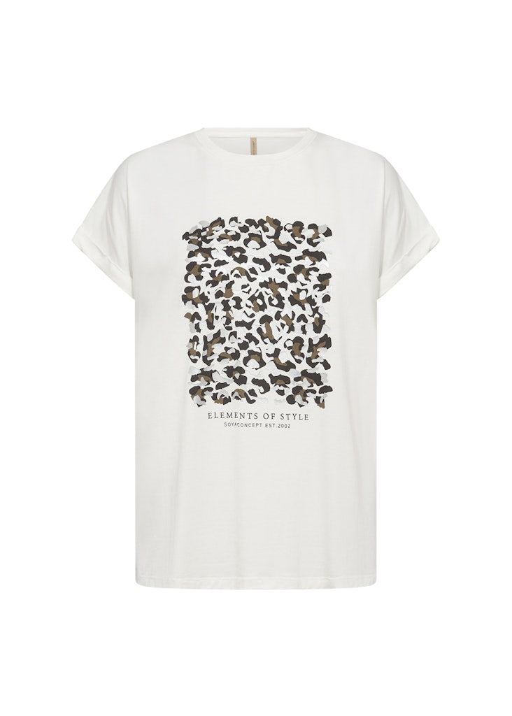 Soya Concept Damen T-Shirts Offwhite