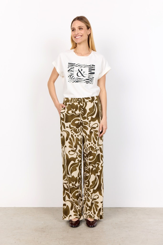 Soya Concept Damen T-Shirts Offwhite