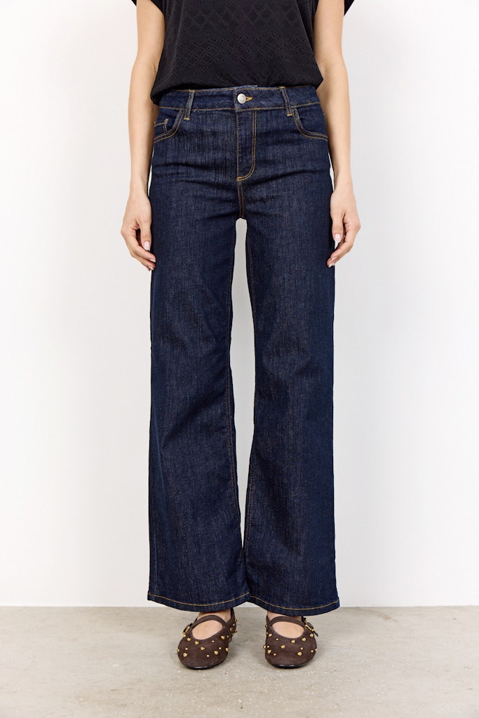 Soya Concept Damen Jeans Raw Blue Denim