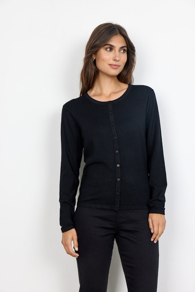 Soya Concept Damen Strickjacken Black