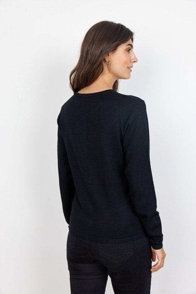 Soya Concept Damen Strickjacken Black