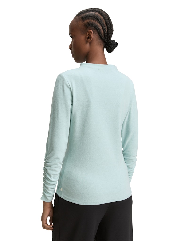 Tom Tailor denim Damen T-Shirts Silver Cloud Bl