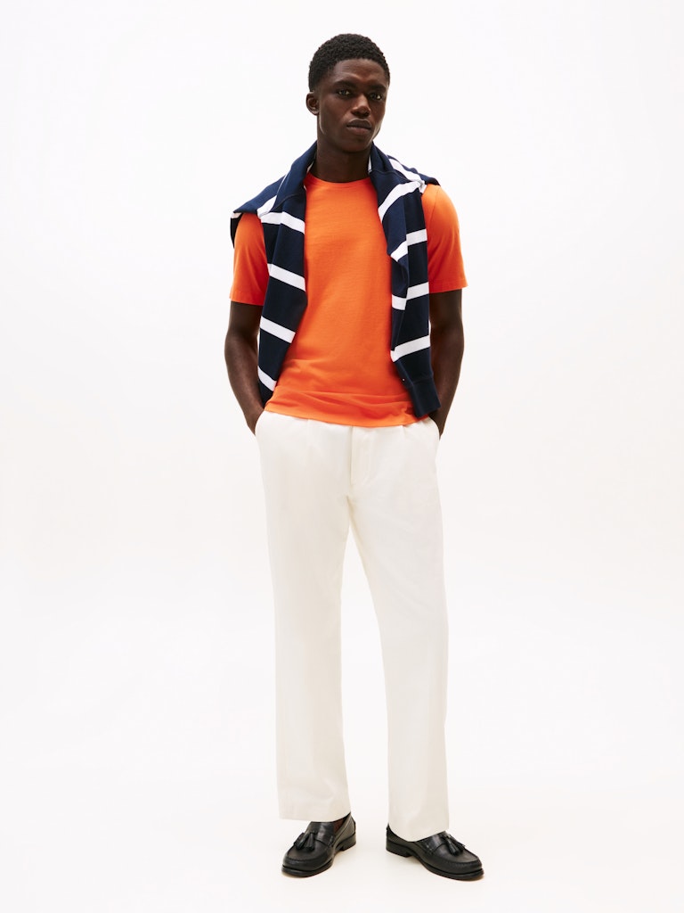 Tommy Hilfiger Herren T-Shirts kurz Scx Orange