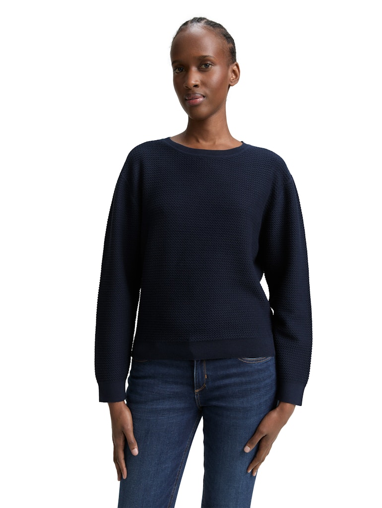 Tom Tailor denim Damen Pullover Sky Captain Blu