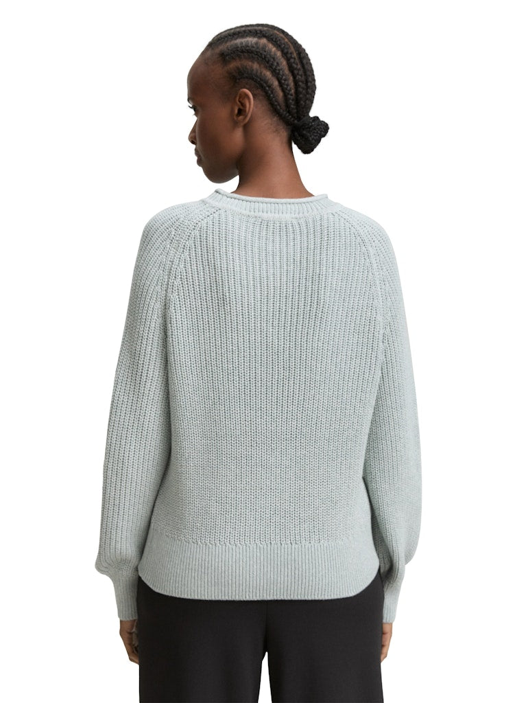 Tom Tailor denim Damen Pullover Silver Cloud Bl