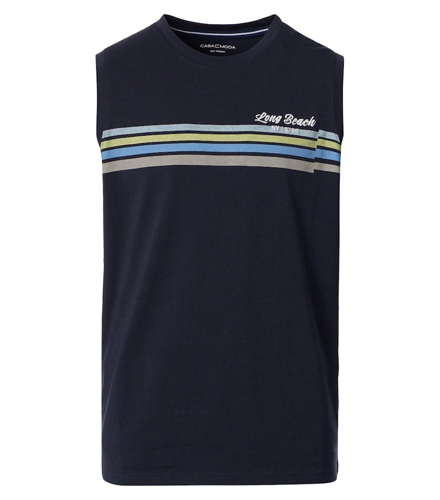 Casa Moda Herren T-Shirts kurz  Blau