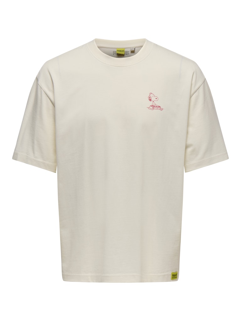 Only & Sons Herren T-Shirts kurz Egret/Dj