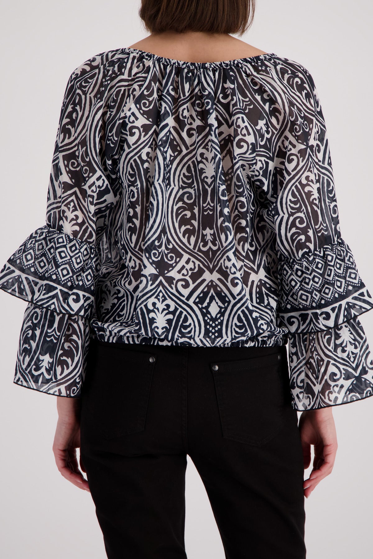 Monari Damen Blusen Schwarz Gem