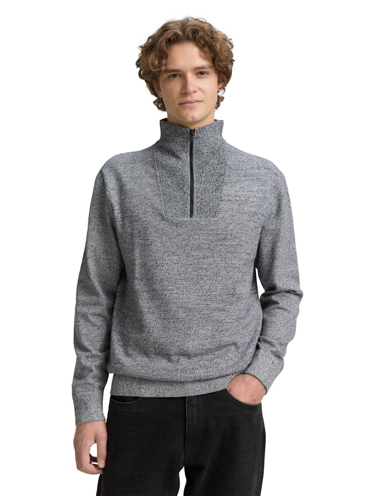 Tom Tailor denim Herren Pullover Navy White Moul