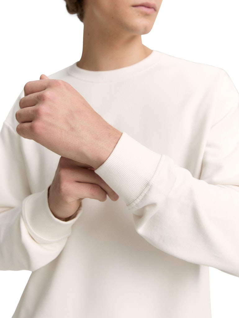 Tom Tailor denim Herren Sweatshirts Gardenia White