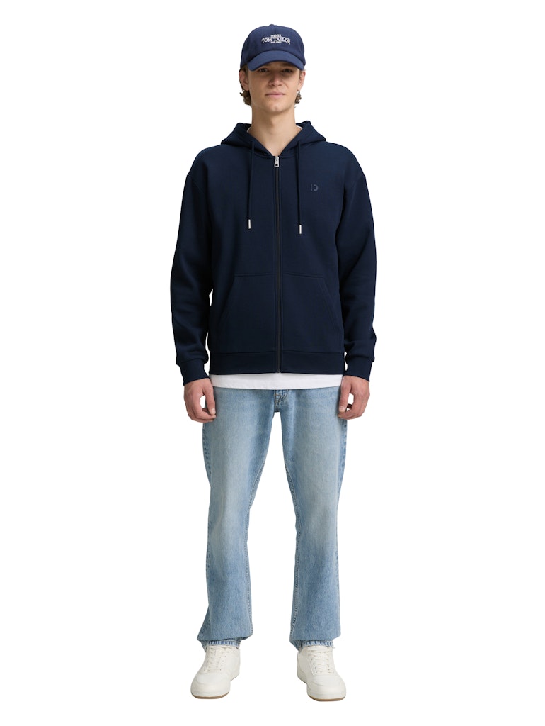 Tom Tailor denim Herren Sweatjacken Sky Captain Blu
