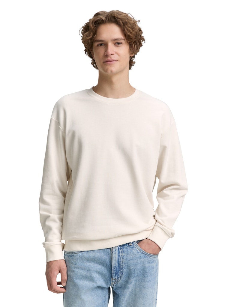 Tom Tailor denim Herren Sweatshirts Gardenia White
