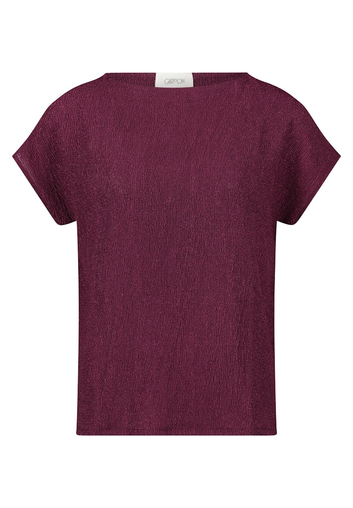 Cartoon Damen T-Shirts Dark Aubergine
