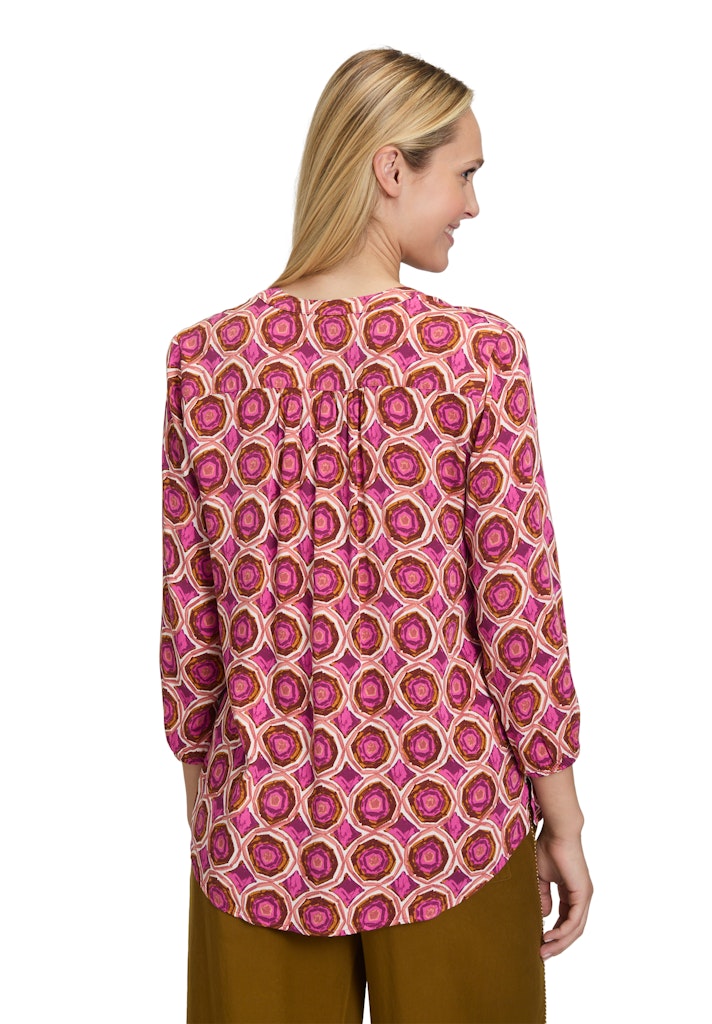 Cartoon Damen Blusen Cream/Purple