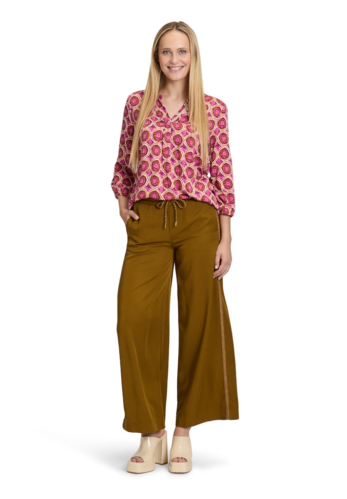 Cartoon Damen Blusen Cream/Purple