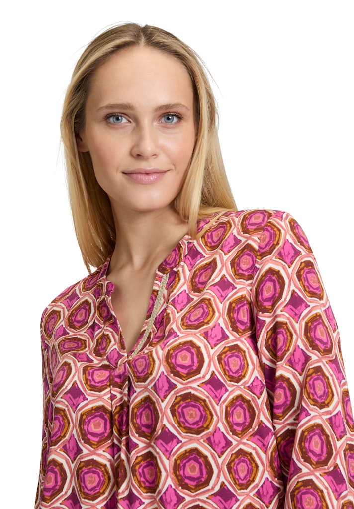 Cartoon Damen Blusen Cream/Purple