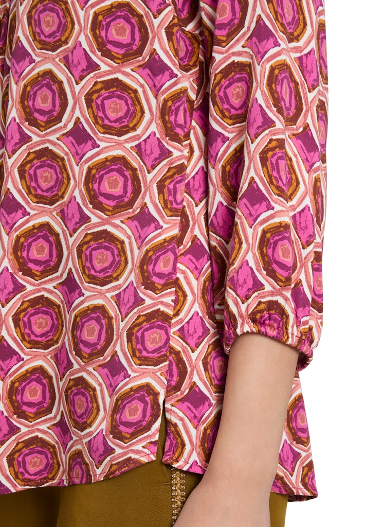 Cartoon Damen Blusen Cream/Purple