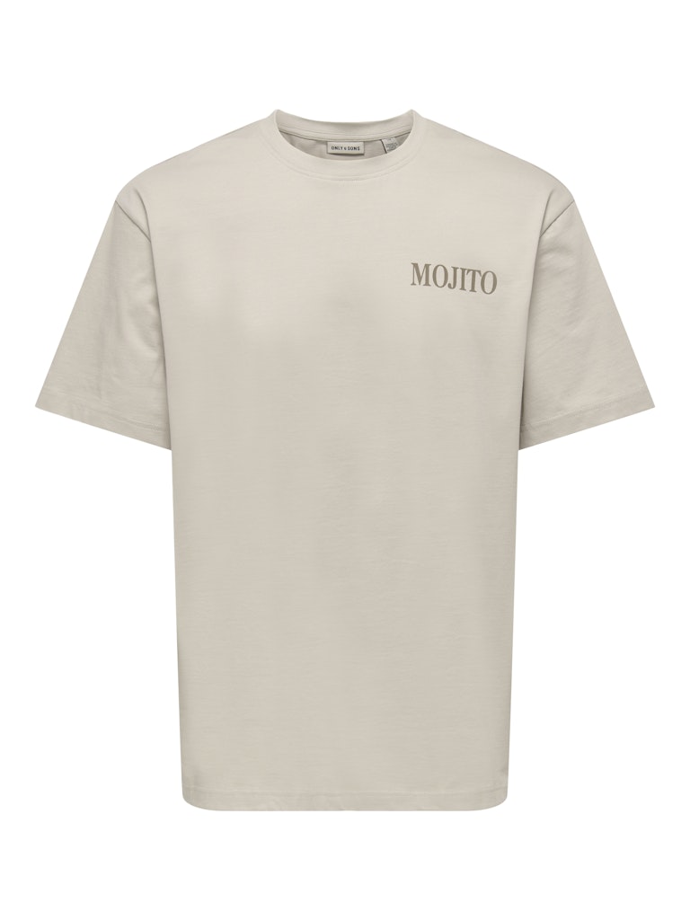 Only & Sons Herren T-Shirts kurz Silver Lining/M