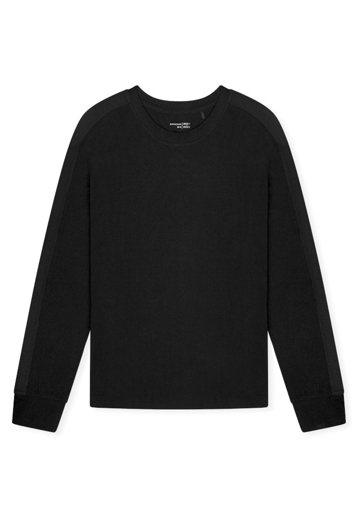 Schiesser Oberteil Schwarz