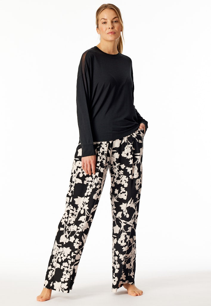 Schiesser Oberteil Schwarz