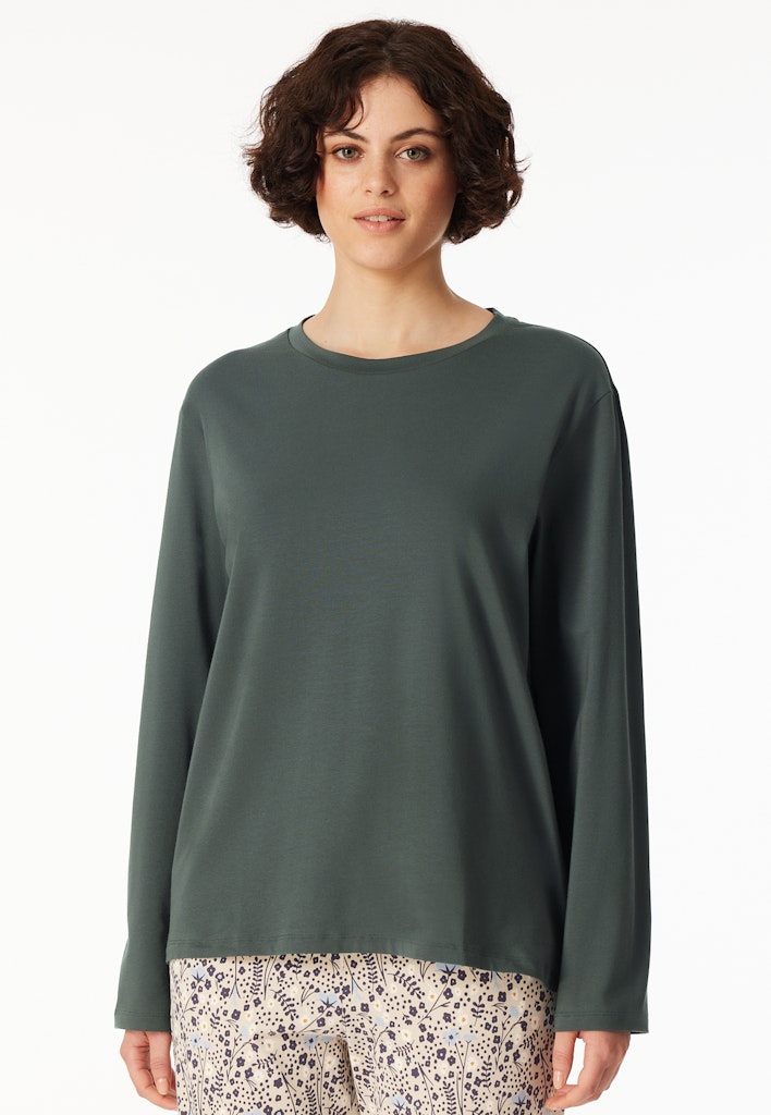 Schiesser Oberteil Dunkelgrün