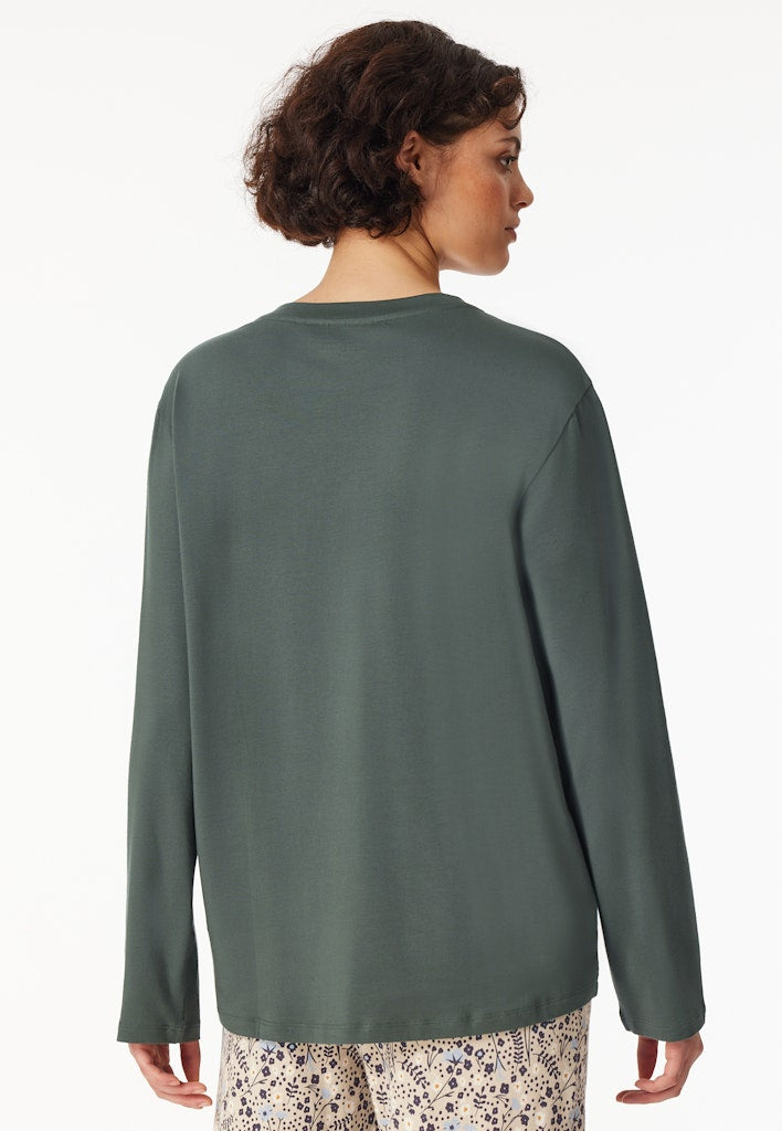 Schiesser Oberteil Dunkelgrün