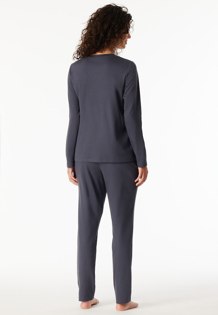 Schiesser Schlafanzug Graphit