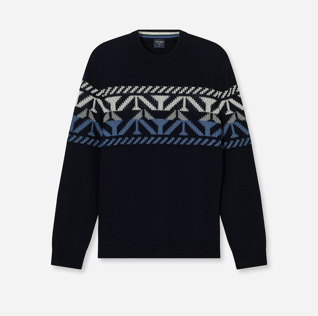 Olymp Herren Pullover Marine