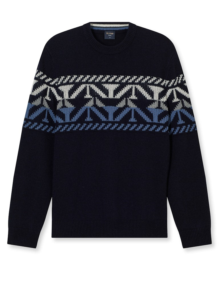 Olymp Herren Pullover Marine