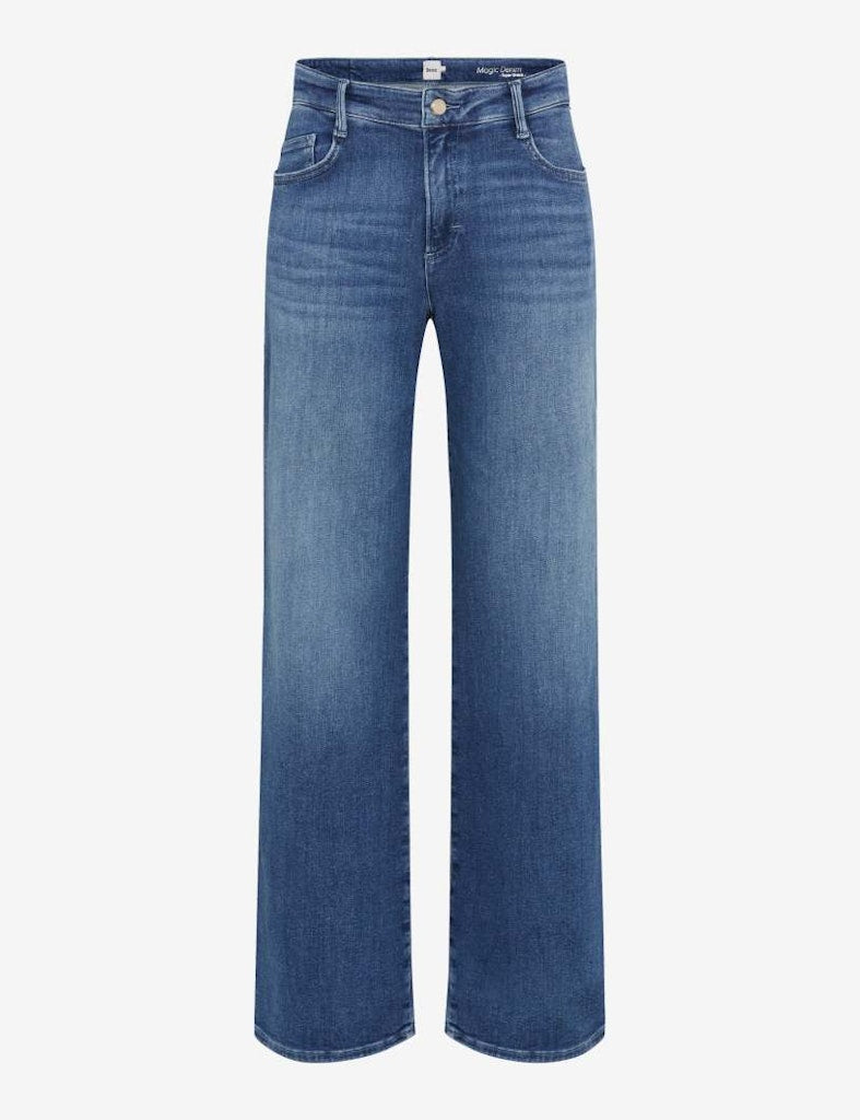 Brax Damen Jeans Used Light Blue
