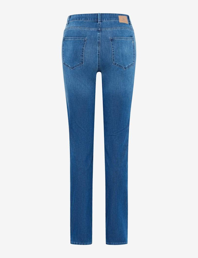 Brax Damen Jeans Used Stone Blue