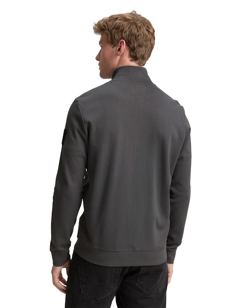 Tom Tailor denim Herren Sweatjacken Ash Grey