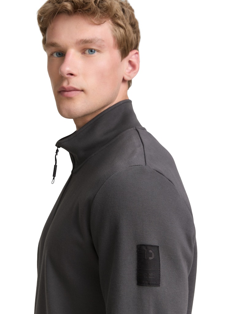 Tom Tailor denim Herren Sweatjacken Ash Grey