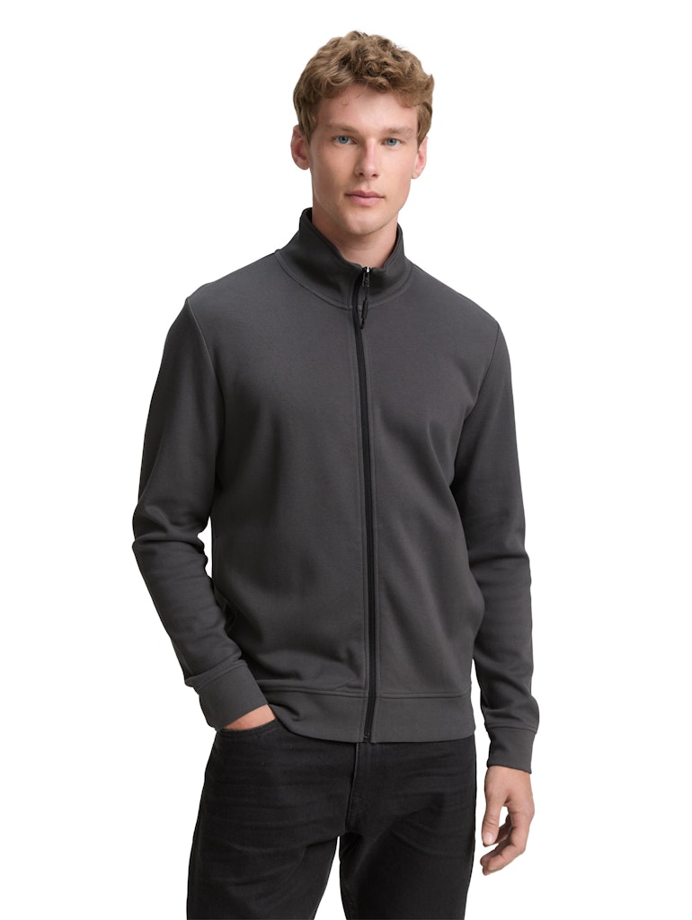 Tom Tailor denim Herren Sweatjacken Ash Grey