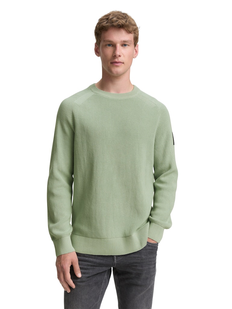 Tom Tailor denim Herren Pullover Fresh Mint Gree
