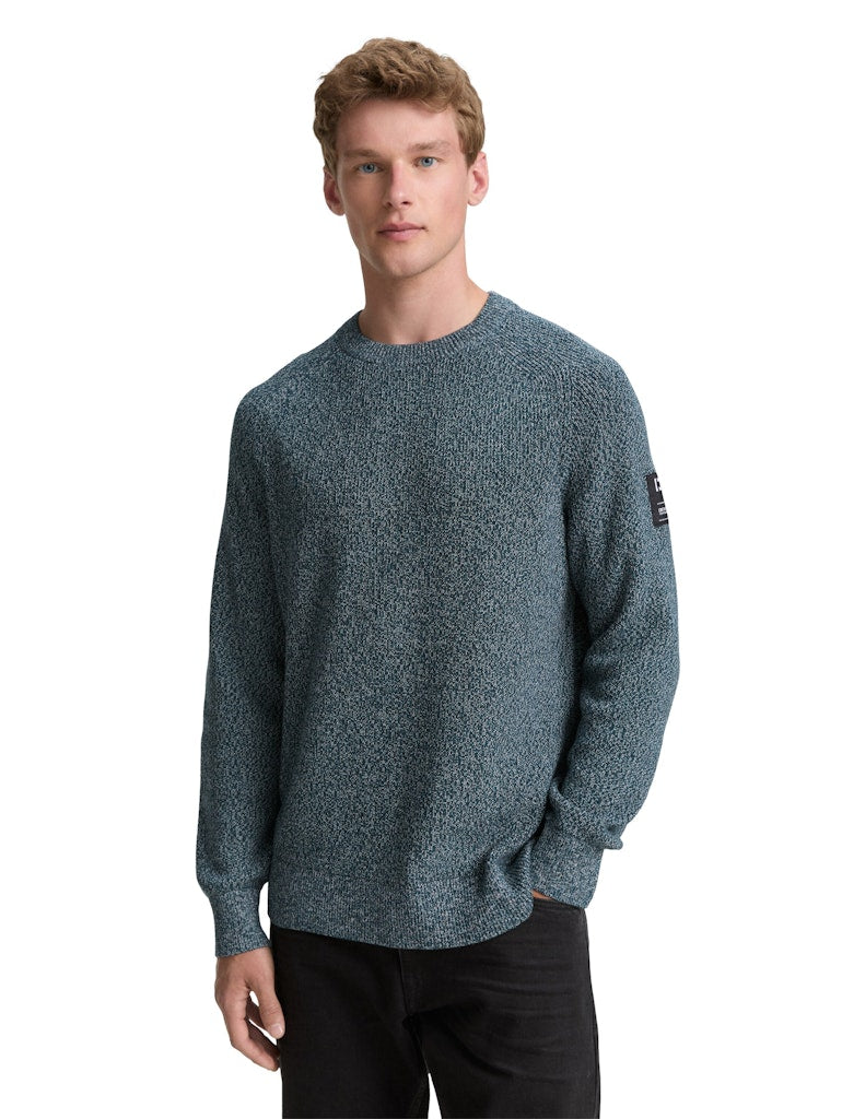 Tom Tailor denim Herren Pullover Deep Pond Green