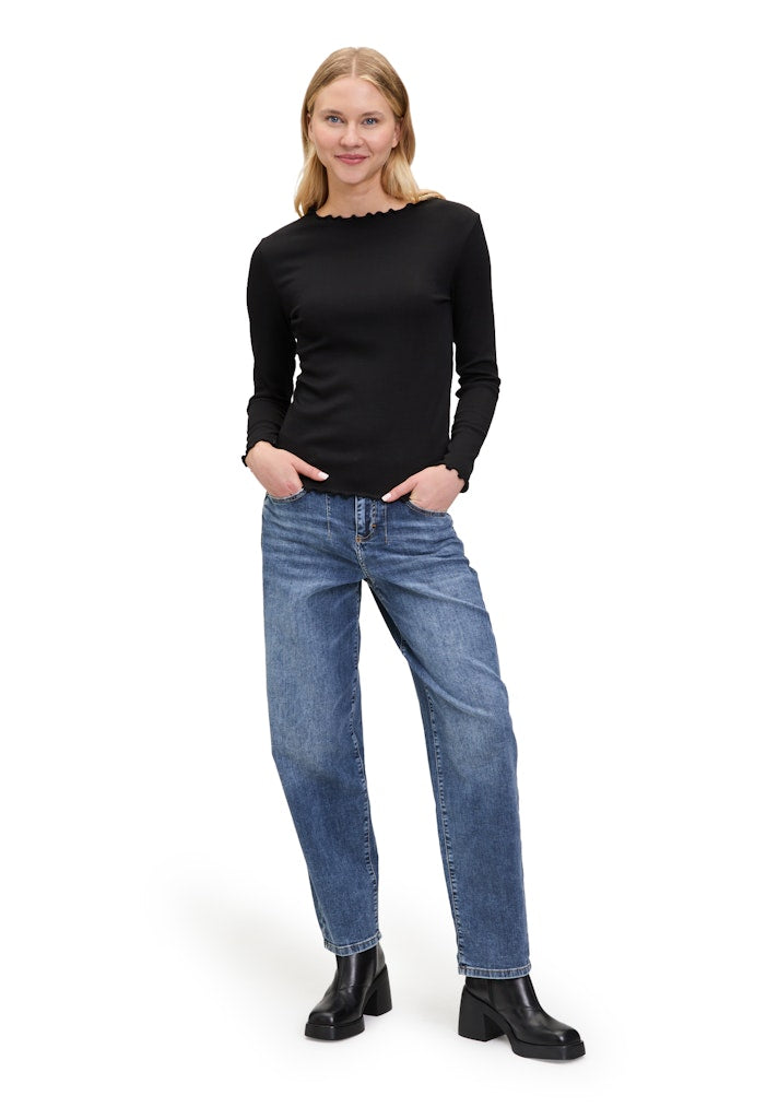 Cartoon Damen T-Shirts Black