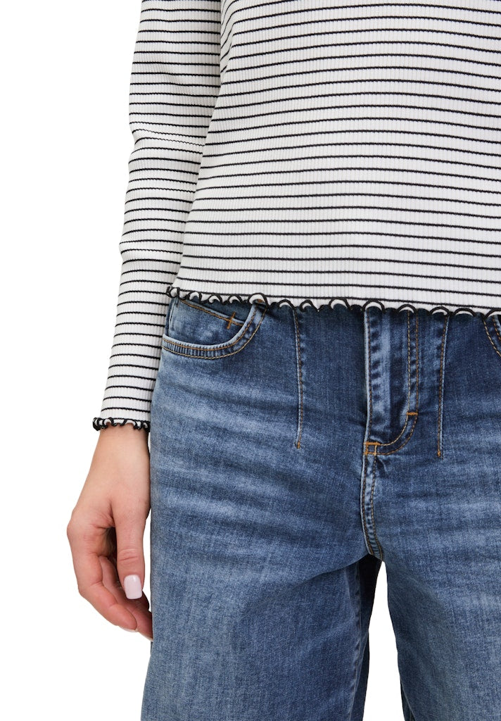 Cartoon Damen T-Shirts Cream/Black