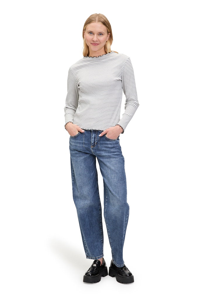 Cartoon Damen T-Shirts Cream/Black