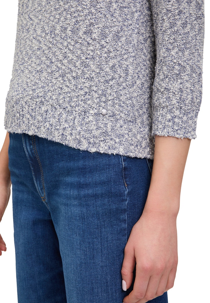 Betty & Co Damen Pullover Cream/Dark Blue