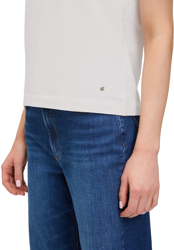 Betty & Co Damen T-Shirts Patch Cream/Bro