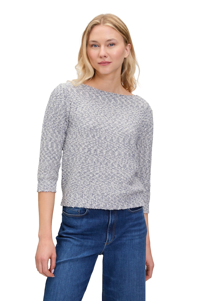Betty & Co Damen Pullover Cream/Dark Blue