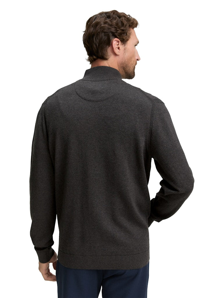 Tom Tailor Herren Pullover Black Grey Mela