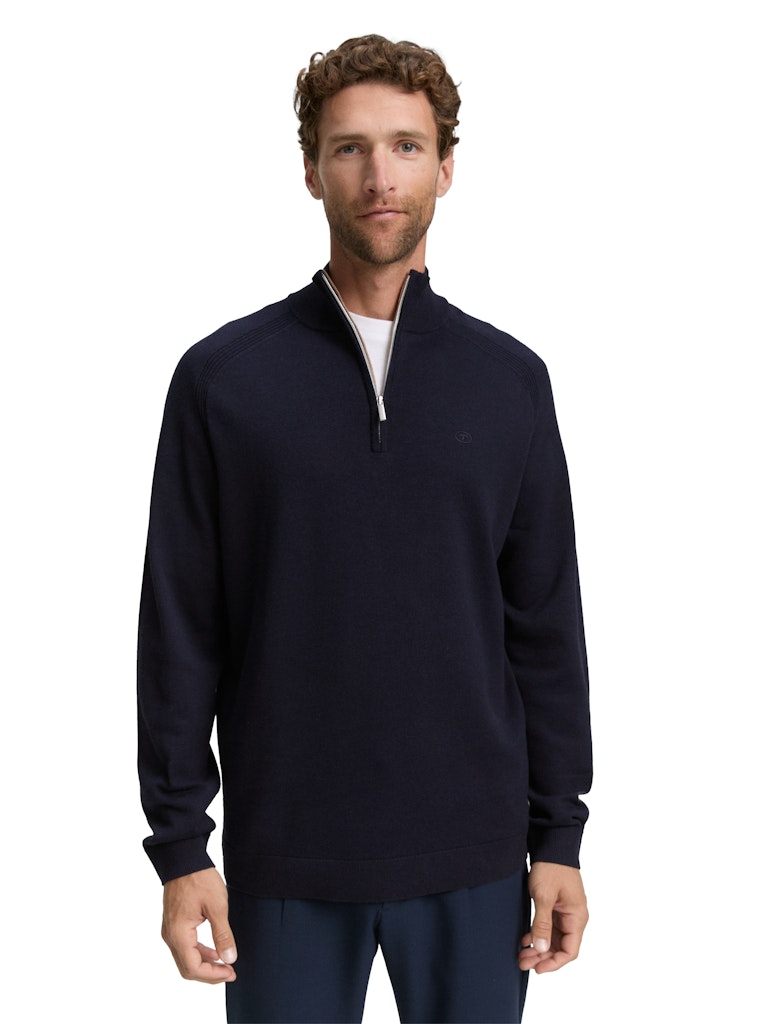 Tom Tailor Herren Pullover Knitted Navy Me