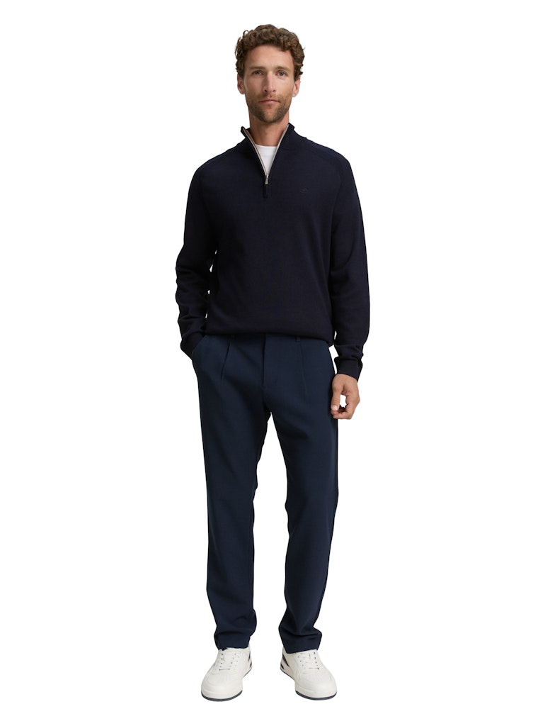 Tom Tailor Herren Pullover Knitted Navy Me