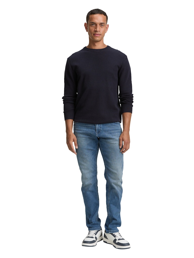 Tom Tailor Herren Pullover Knitted Navy Me