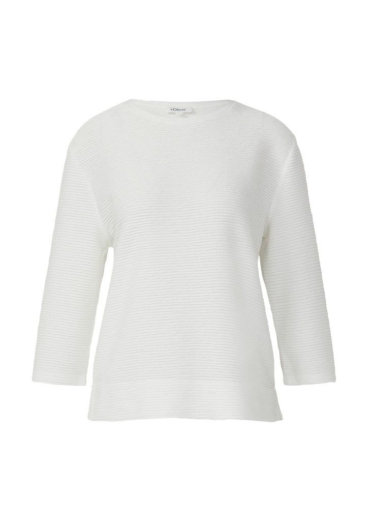 S. Oliver red Damen Sweatshirts White