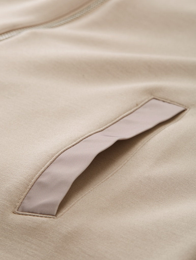 Tom Tailor Damen Sweatjacken Soft Taupe Grey